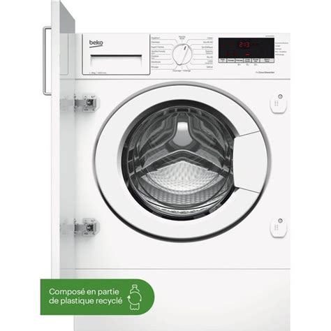 lave linge hublot encastrable beko witc8410b0w|Lave linge hublot encastrable BEKO WITC8410B0W .